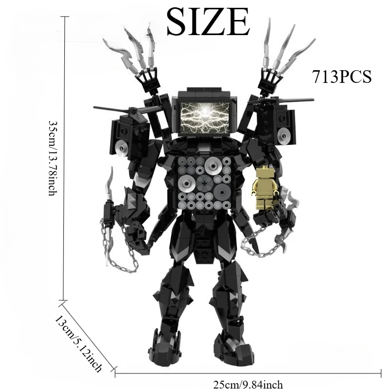 Galactic Lightshow Mech Building Kit - MOC Sci-Fi Robot with LED Effects for Adult Collectors, Futuristic DIY Gift
