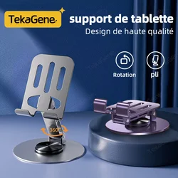 Support de téléphone portable rotatif à 360 °, support de tablette pour Apple iphone 16, Samsung, Xiaomi, Huawei, iPad, support rapide, accessoires de support pliés