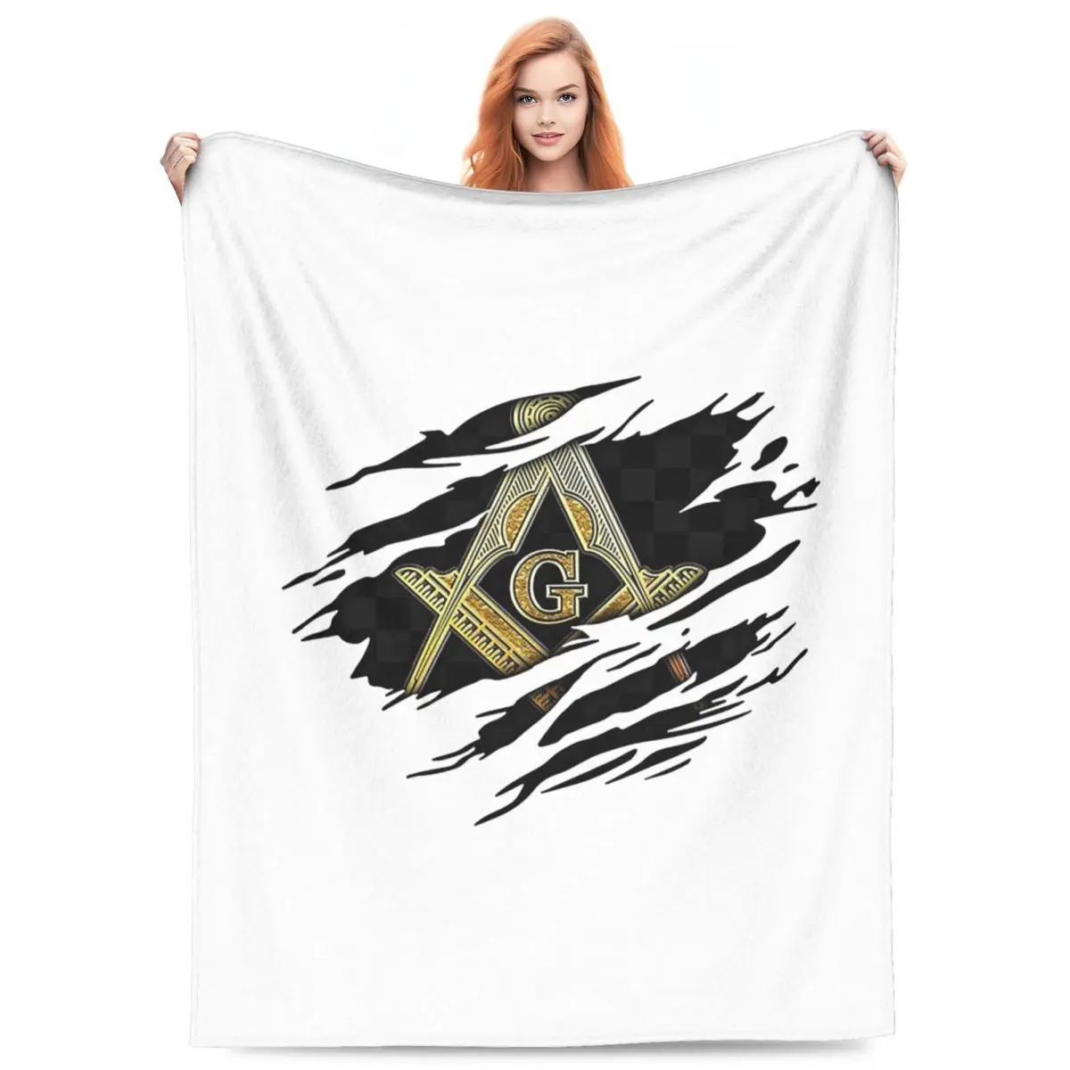 

Масонские масонские одеяла, мягкое теплое фланелевое одеяло, постельное белье для кровати, гостиной, пикника, путешествия, домашний диван