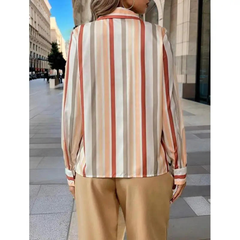 فضفاض طويل Sve مخطط irt J 2309 Sle ملابس نسائية غير رسمية للصيف نسيج بوليستر مريح على شكل حرف a Sve