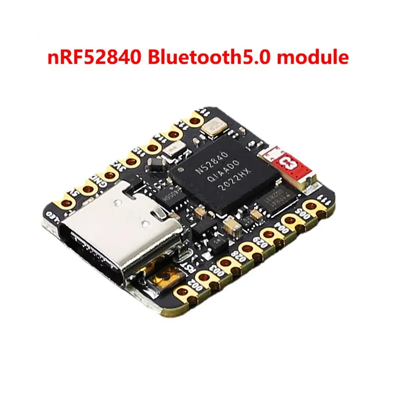 MINI NRF52840 개발 보드 TYPE-C 인터페이스 BT5.0 Bluetooth 모듈 MCU 메인 제어 보드 QSPI 플래시 Qspiflash