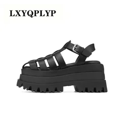 2023 Women's Spring and Summer New Fashion Tassel Versatile Buckle Sandals Comfortable Anti-slip Thick Soles Banquet Shoes