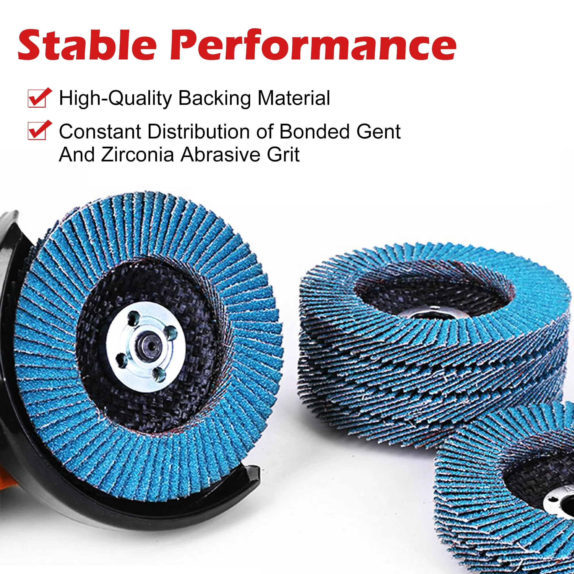 EZARC 5/10 Pcs Set Flap Discs 115mm T29 Zirkonia Schleifen Räder 40/80 Körnung Professionelle Flap Discs Schleifen Für Winkel grinder