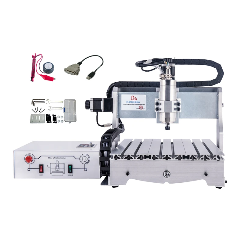 3axis 4 Axis USB LPT 2 In 1 CNC Router 3040 800W 1500W 2.2KW Wood Engraving PCB Milling Cutting Machine Z-Axis Height 60mm 120mm