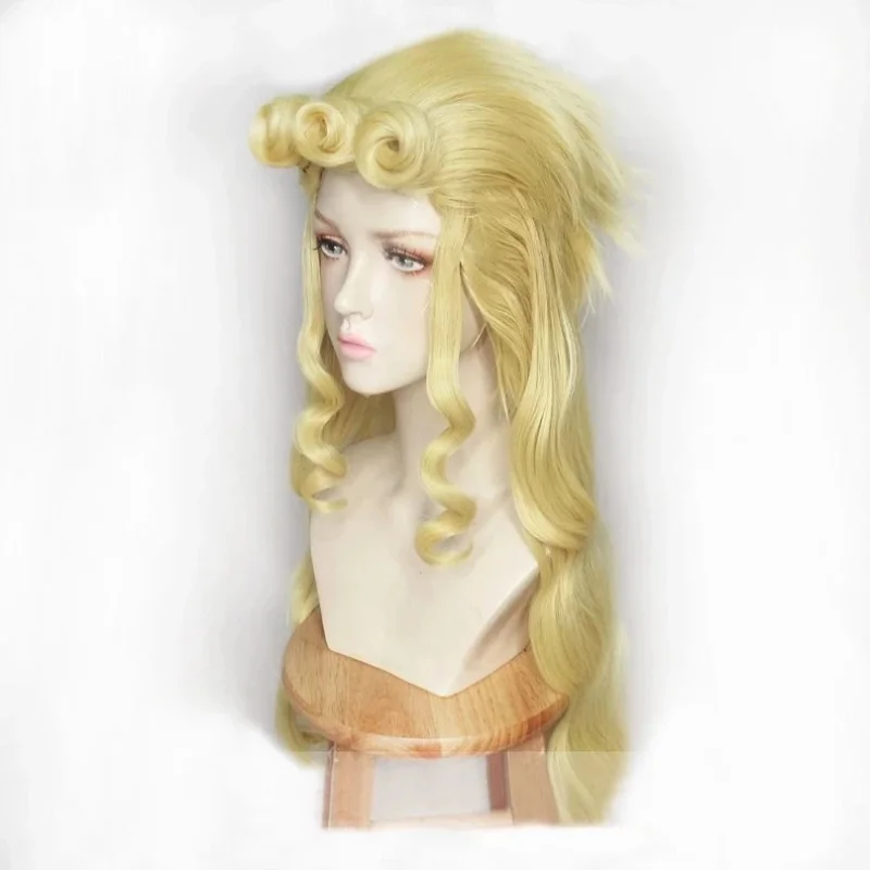 Jo-Jo's Bizarre Adventure Day Giovanna Genderbend Cosplay Wig Cosplay Wigs Aqua Cosplay Headwear Role Play Hair