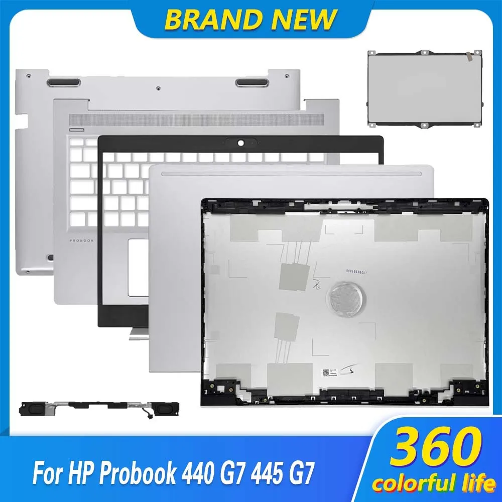 superior para laptop hp lcd tampa traseira palmrest caixa inferior tampa traseira touchpad novo touchpad hp probook 440 g7 445 g7 zhan 66 14 g3 case 01