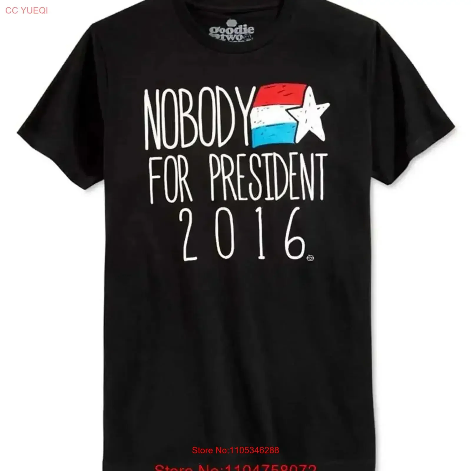 New World Herren-T-Shirt „No President“, Vintage-Stil, gewaschene Grafik, lässig, atmungsaktiv, Designer-Kleidung, leicht bequem