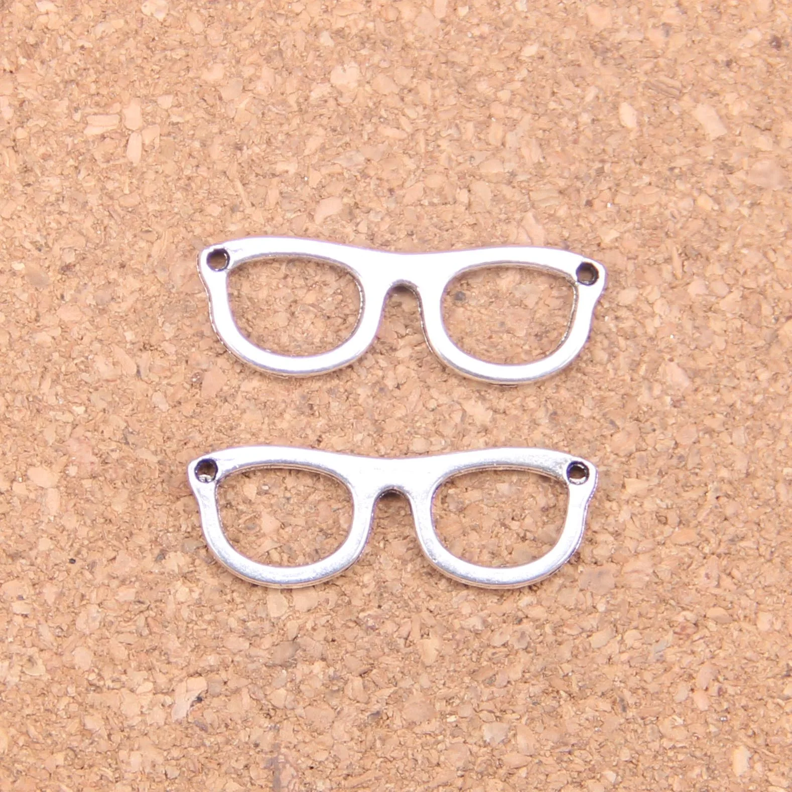 96pcs Charms Glasses Sunglasses 29x10mm Antique Pendants,Vintage Tibetan Silver Jewelry,DIY For Bracelet Necklace