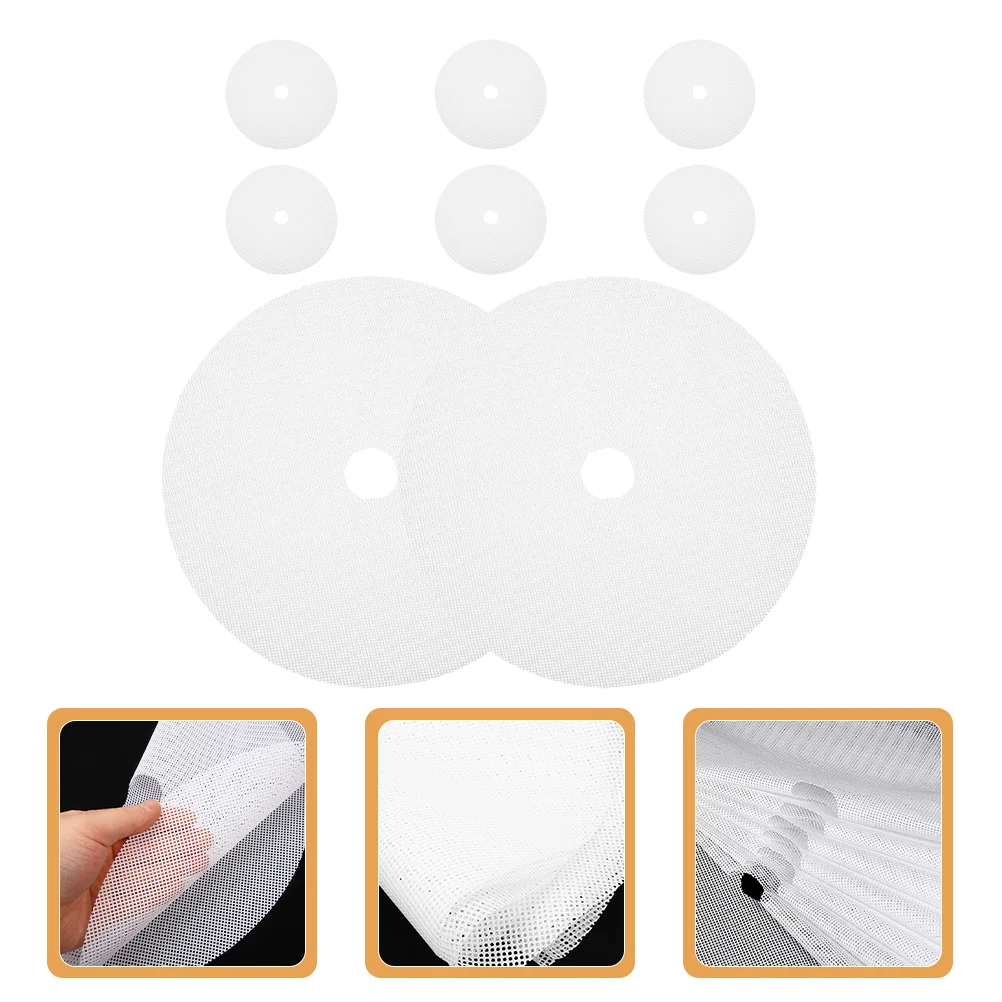 8 Pcs Pot Round Dryer Pad Food Trays Fruit Dehydrator Silicone White Silica Gel Liner Machine