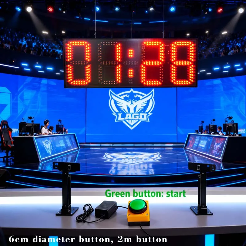LED competition press timer, single-sided positive countdown, track and field marathon training debate competition conference st