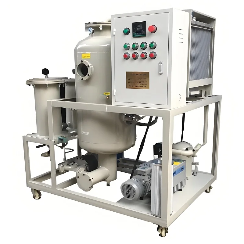 Testing Machine Oil Filter Carbon Steel Material Vacuum Dewatering Oil Purifier Breakdown Voltage More 75kv Water//Impurity