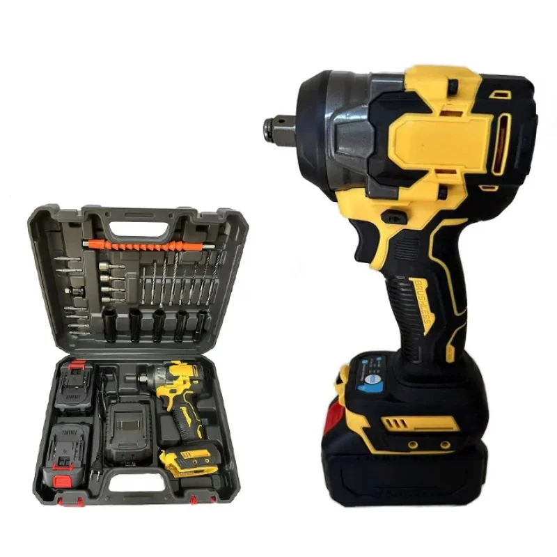 Professional21vHandheld Industrial Impact Wrench Ratchet Set500NHigh-Grade Lithium-Ion Battery-Powered Wrench