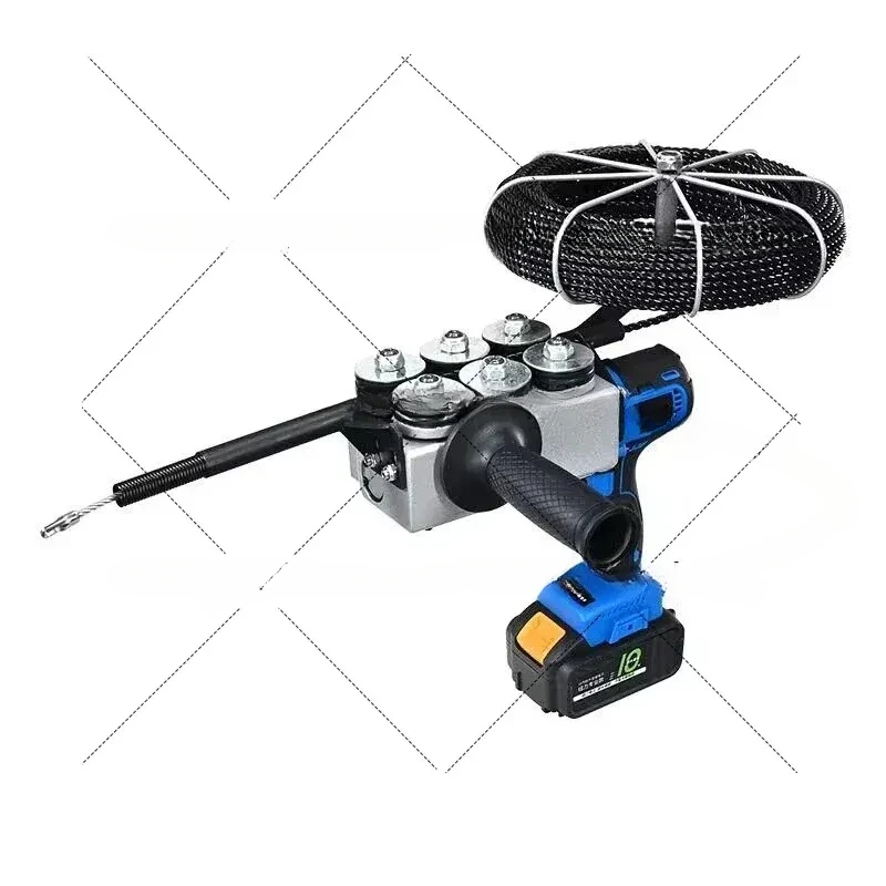 Automatic Wire Pulling Machine, Rechargeable Li-Ion Cord Threading Tool For Electrician, Wall Wiring Guide With Nylon Line