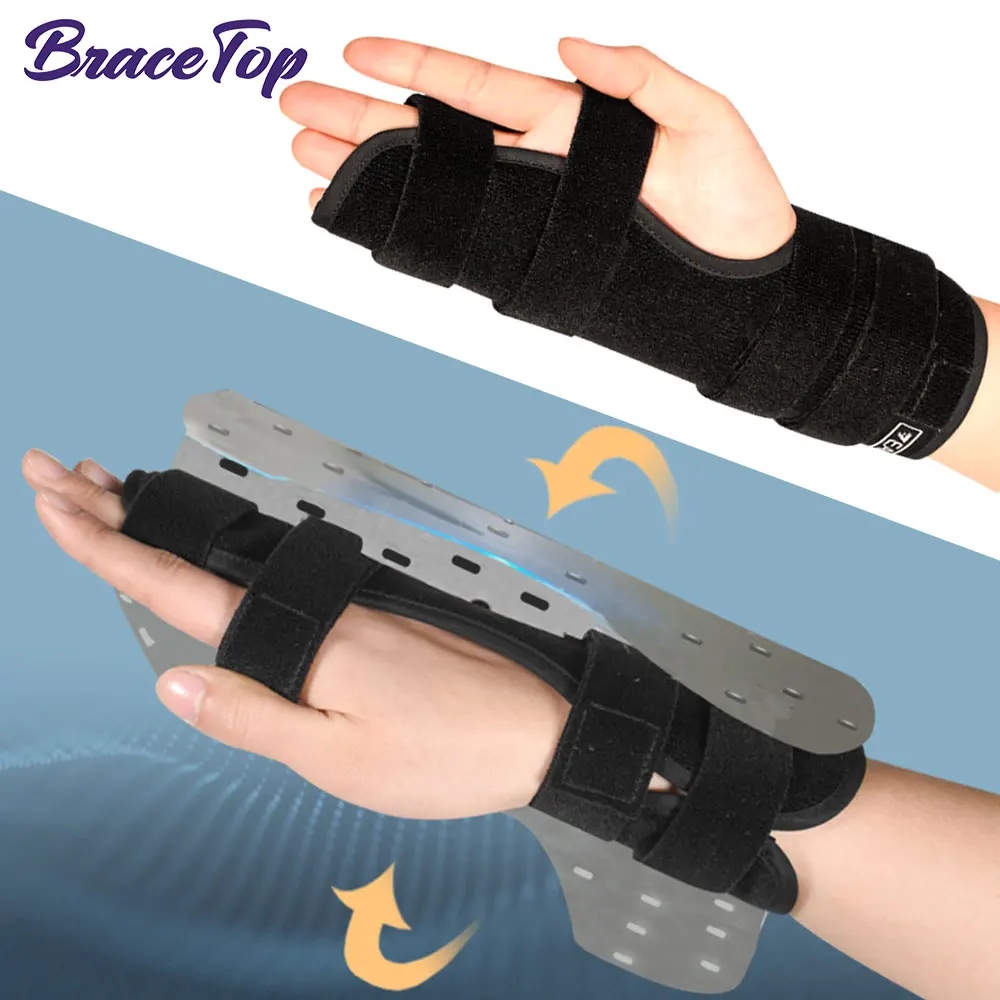 Pinky Finger Splint Boxer Fracture Brace Immobilizer for Broken Fingers, Metacarpal Syndrome & Ulnar Gutter - Left or Right Hand