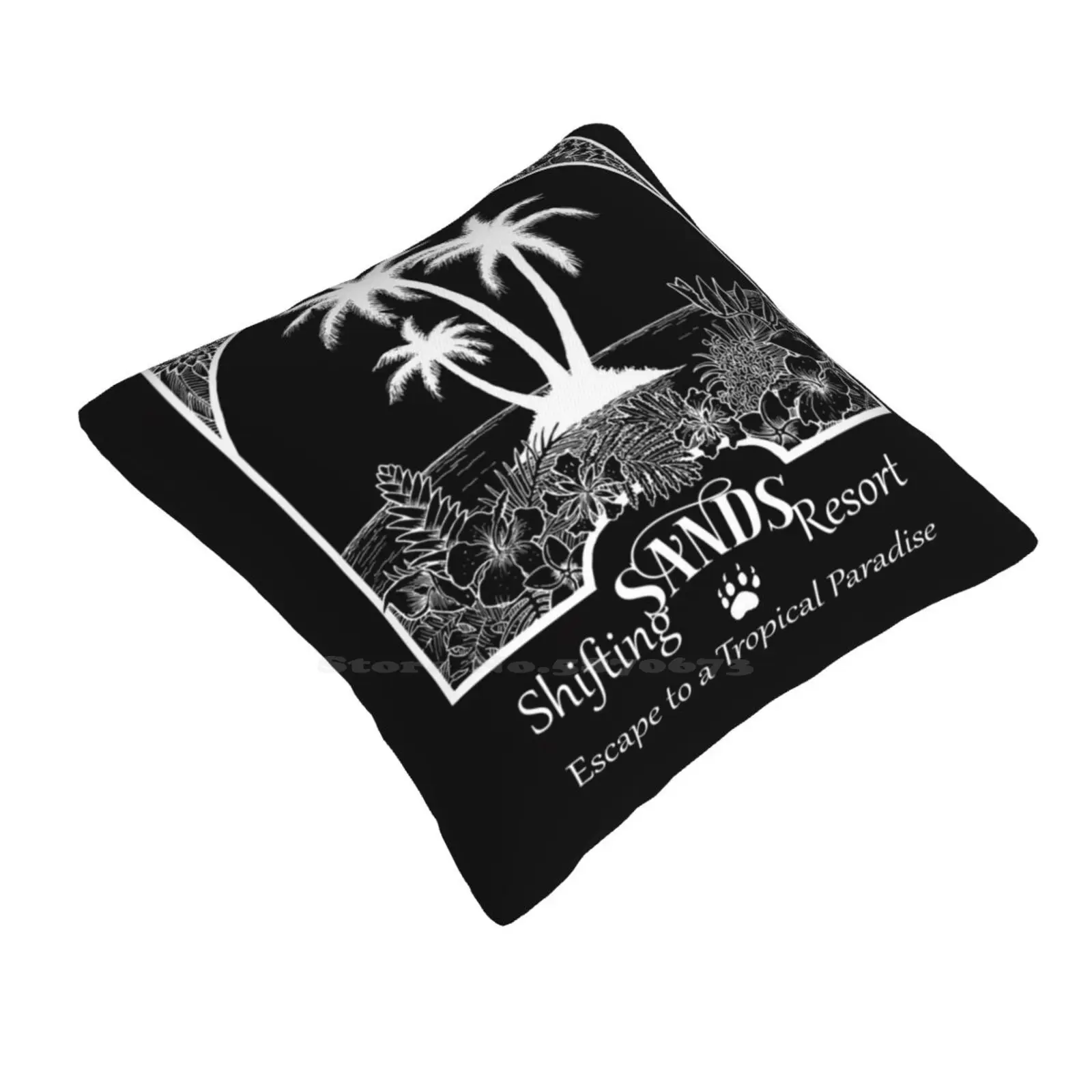 Shifting Sands Resort Throw Cushion Pillow Cover Book Swag Shifting Sands Resort Tropical Escape