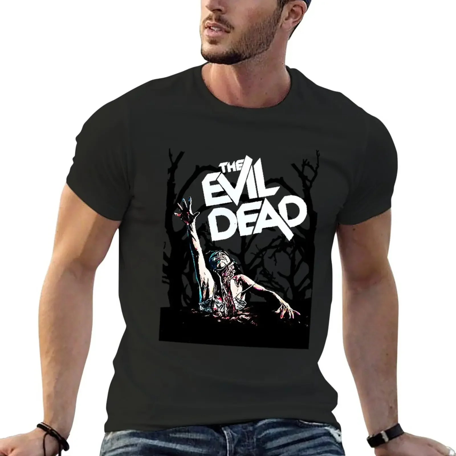 

Evil dead T-Shirt tops oversized hippie clothes t shirts for men graphic