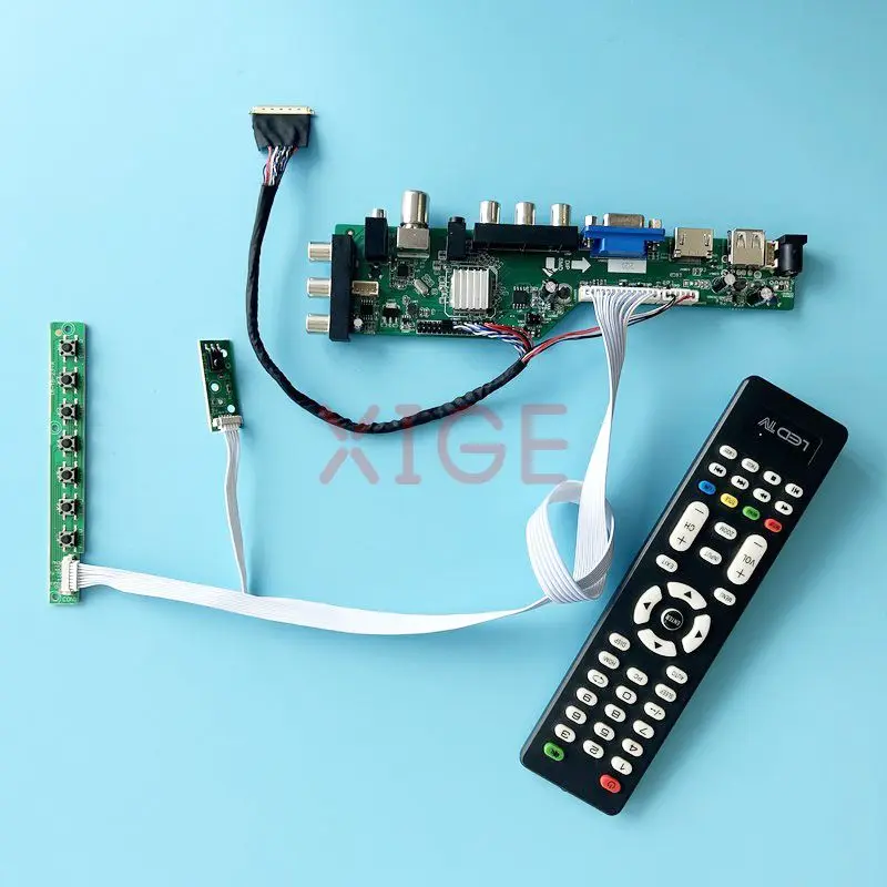 

For LTN173KT01 LTN173KT02 Controller Board Digital Signal DVB 1600*900 2AV+USB+DHMI+VGA Laptop Monitor LVDS 40 Pin DIY Kit 17.3"