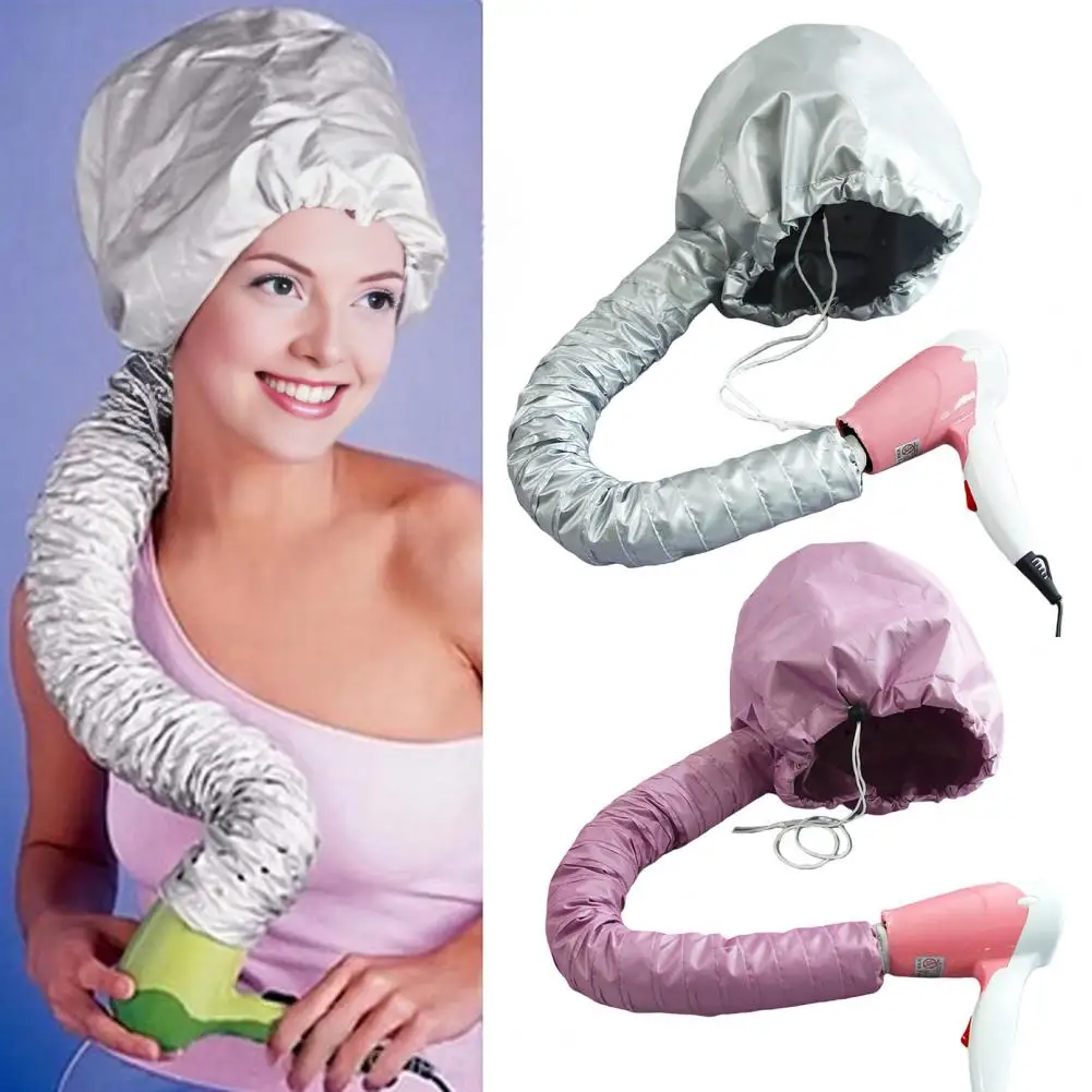 Hooded Hair Dryer Bonnet Soft Drying Styling Curling Deep Conditioning Oil Hair Treatment Cap Blow Dryer Attachment Diffuser Hat