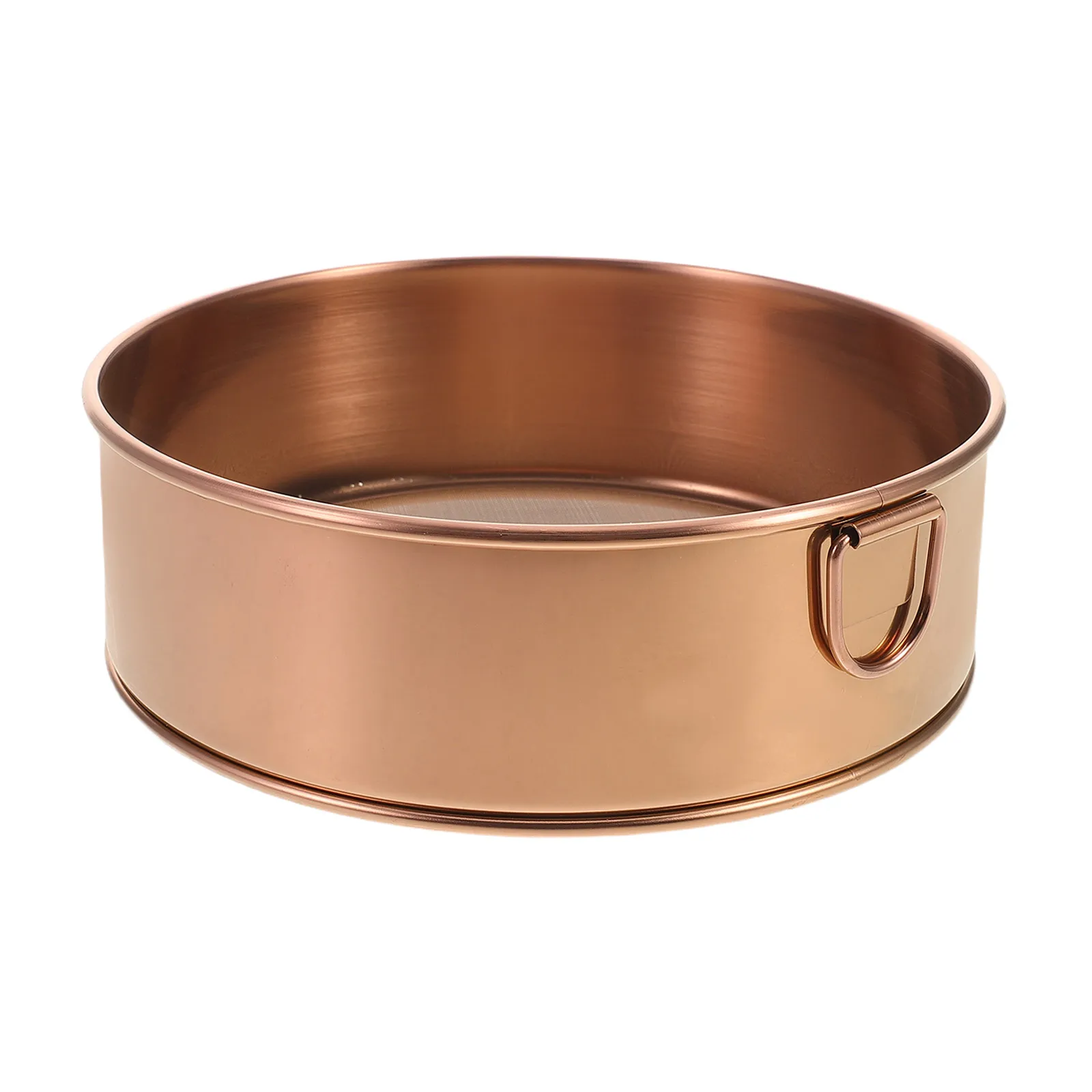 

Stainless Steel Flour Sieve Baking Strainer Fine Mesh Round Sifter Powder Sieve Manual Design Material Kitchen Baker