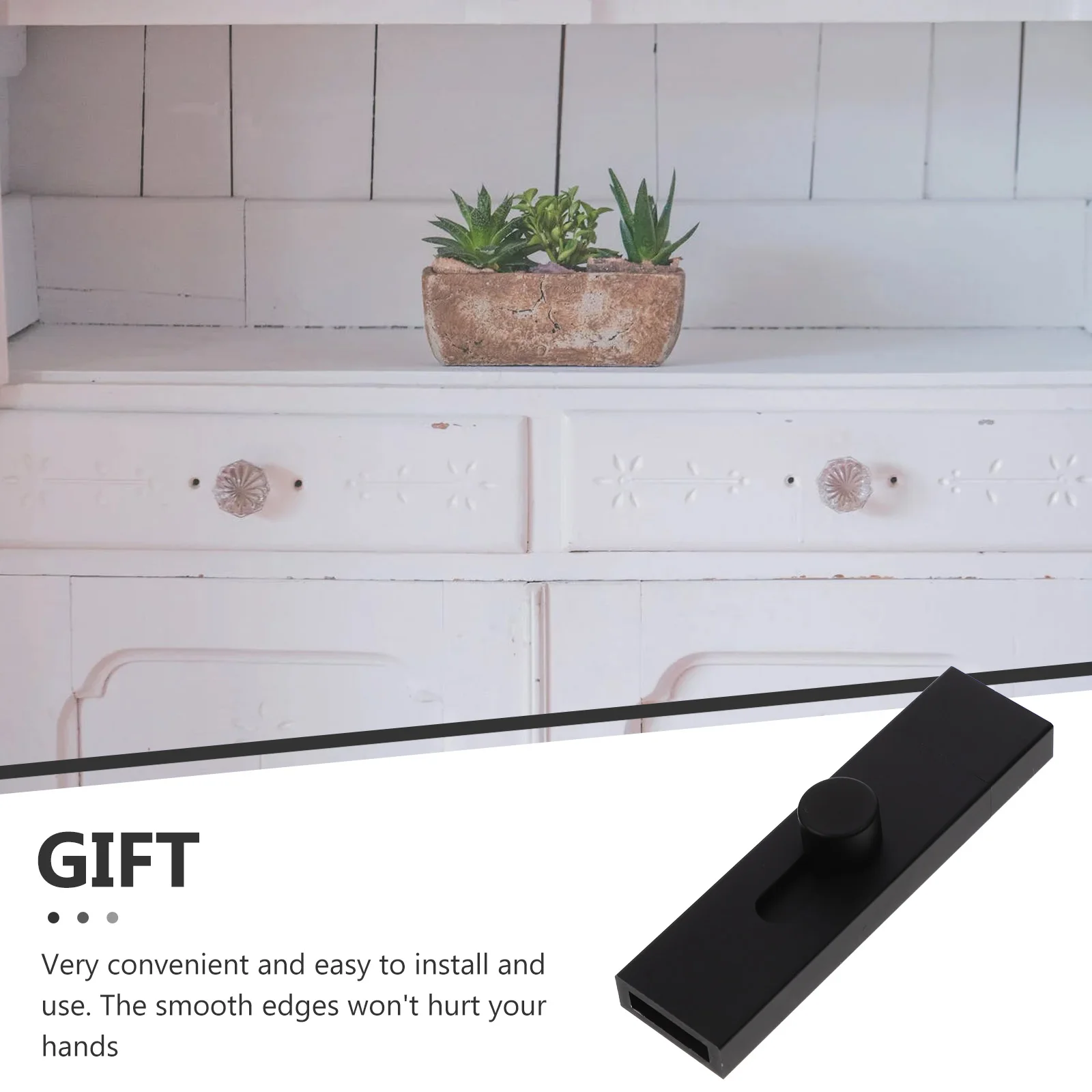 

4 Inch Aluminum Alloy Flush Latch For Sliding Door Security Bar Bathroom Cabinet Garage Gate Lock Slide Bolt Level Bolt Screen