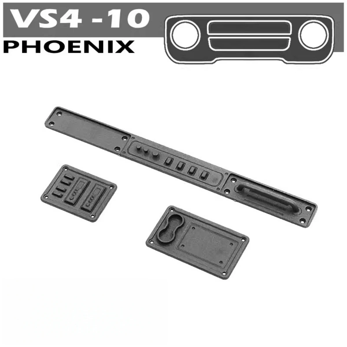 Interior dashboard Upgrade part fit VP VS4-10 Phoenix for 1/10 scale RC Car accessories