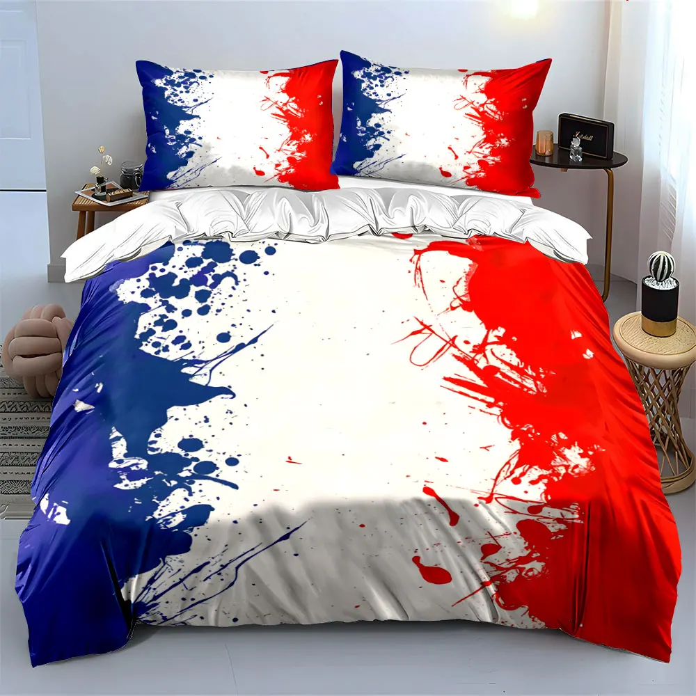 Abstract Art Three-Piece Set Decor Soft Skin-Friendly Bedding Set Includes 1 Duvet Cover And 2 Pillowcase, Gift