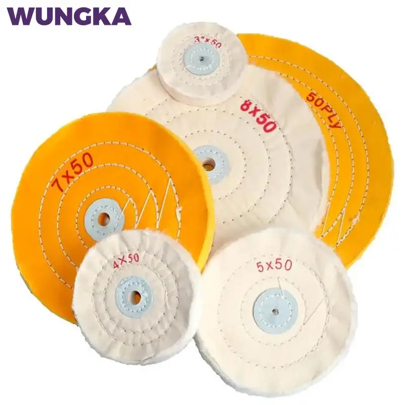 

Cloth Buffing Polishing Wheel Arbor Buffer Polish Grinder Pad Mat White Grinding Sanding Head Abrasive Buffing Wheel 50-200mm