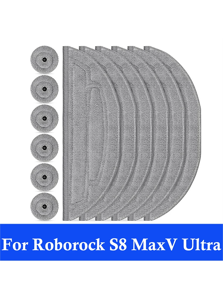 Pièces de rechange pour aspirateur Roborock S8 MaxV Ultra, S8 Max Ultra,G20S, brosses latérales principales, tissus de vadrouille, filtres HEPA, sacs à poussière, accessoires