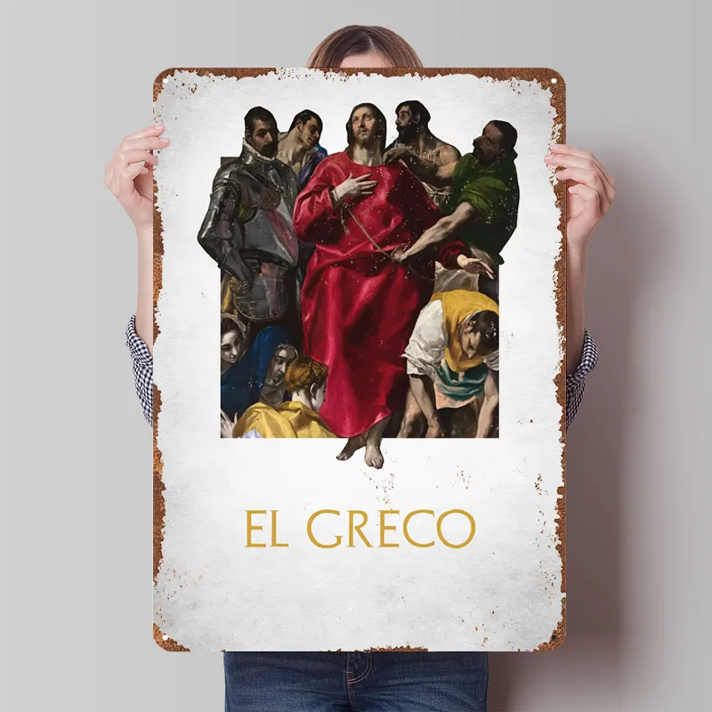 

Плакат El Greco, картины, металлические вывески, украшение для геймерской комнаты дома, индивидуальные жестяные пластины для украшения стен, кафе-бара