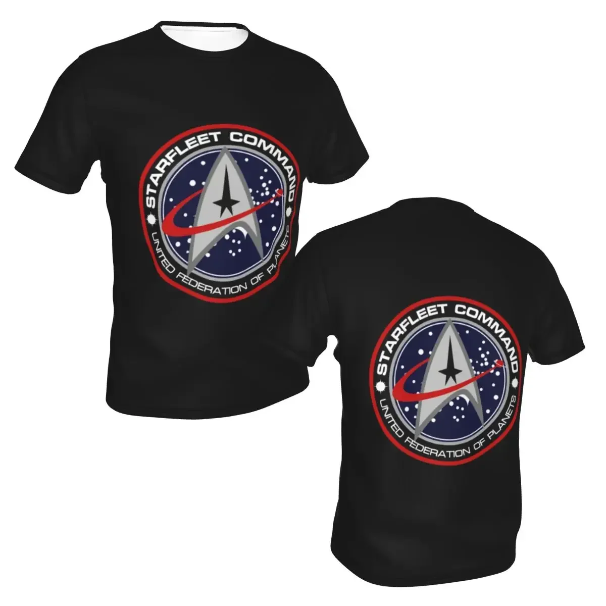 Star Treks Science Fiction TV Series polyester T-Shirt Men'sClassic T Shirts Men Crew Neck Short Sleeve