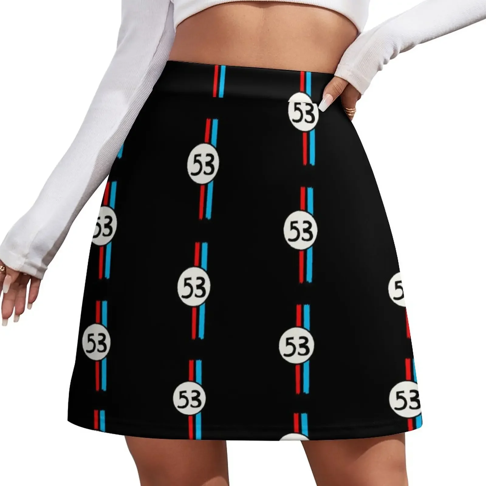 

Herbie The Love Bug Mini Skirt Women's dress School uniform skirt women girls skirt Mini