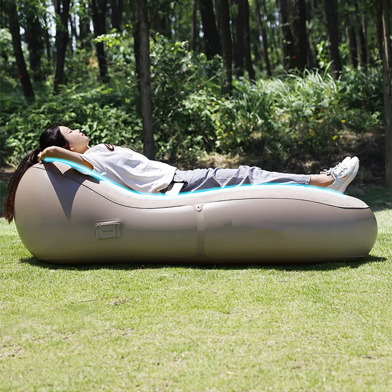 Divano gonfiabile da viaggio per famiglie con divano gonfiabile automatico per persona singola da campeggio all'aperto portatile