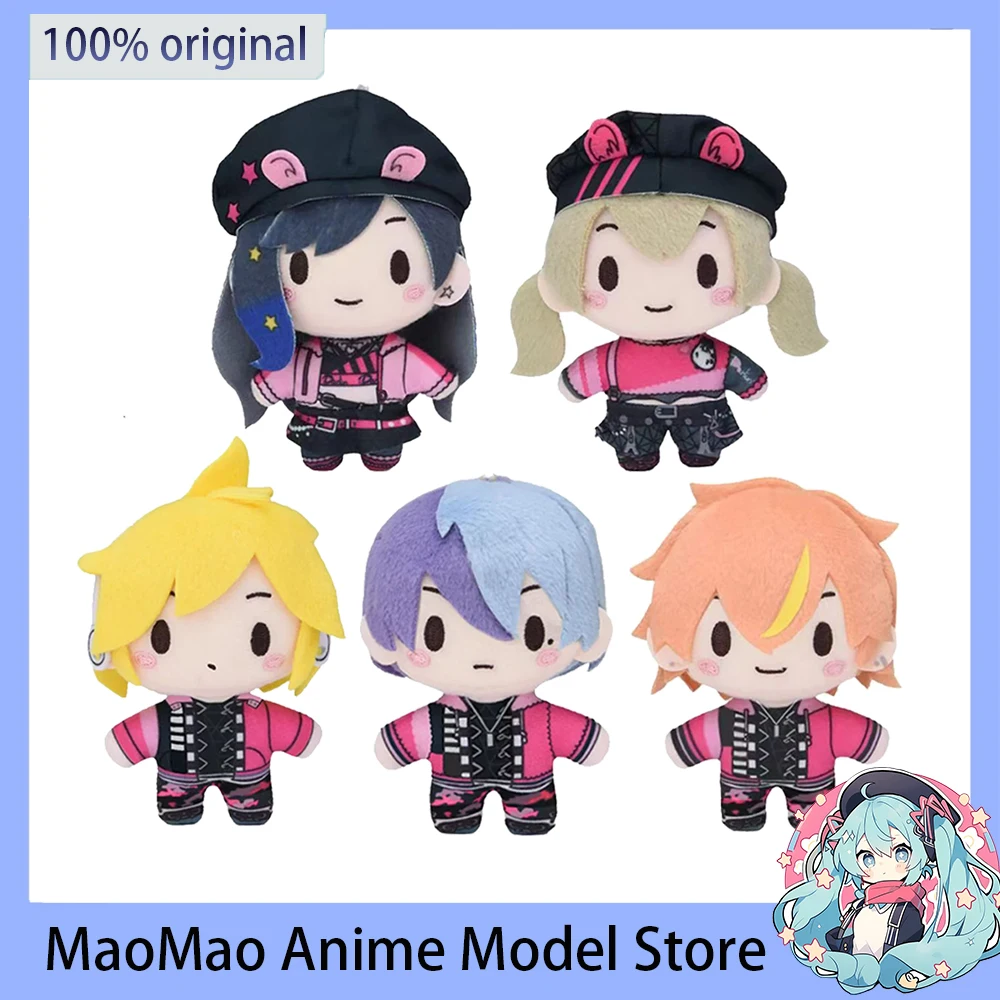 

In Stock Original SEGA Hatsune Miku Kagamine Len Shiraishi an Q-version Plush Doll Anime Collectible Model Doll Birthday Gift