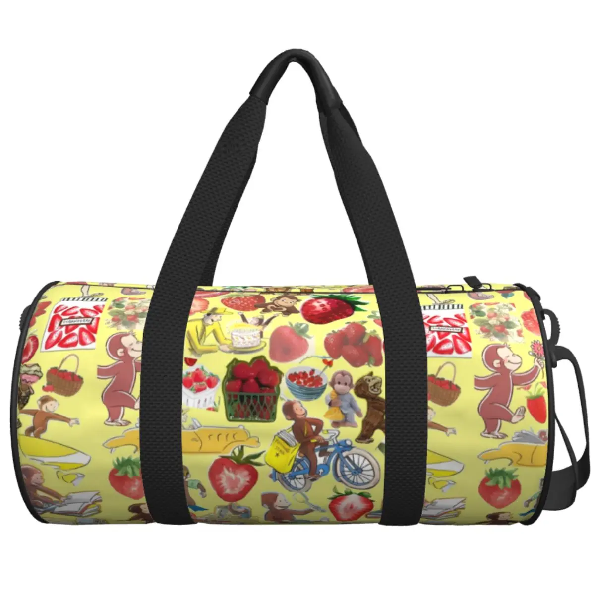 Curious George-s Gym Bag Outdoor Sports Bags Gym Accessories Training Custom Handbag Cute Fitness Bag For Men Women
