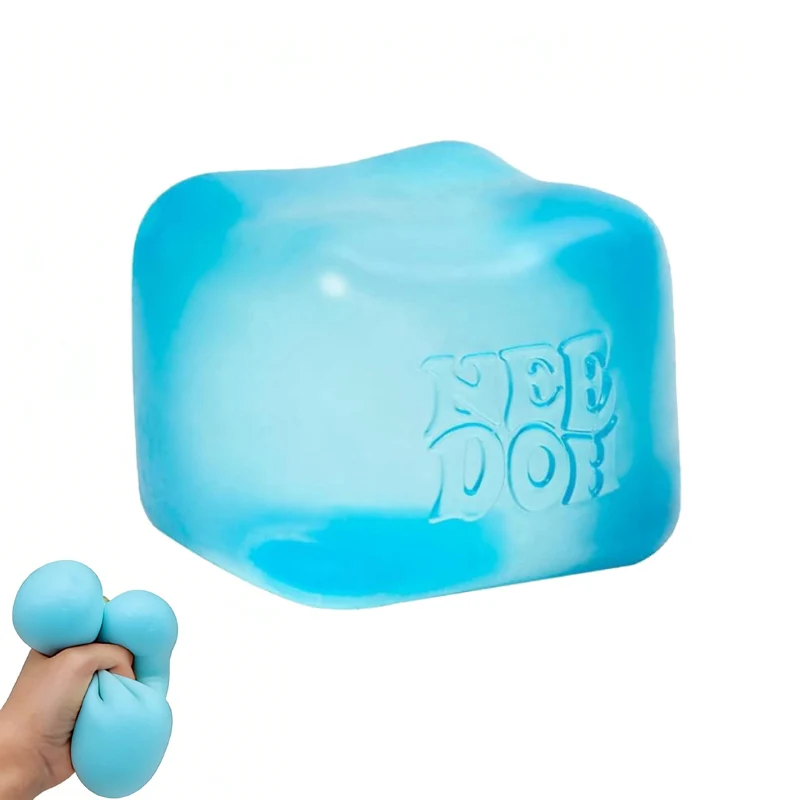 Nee DOH Weicher Quetschbarer Würfel Sensorisches Fidget-Spielzeug Stressabbau Anti-Angst Premium-Gadget NeeDOH für Erwachsene und Kinder – Detail 7