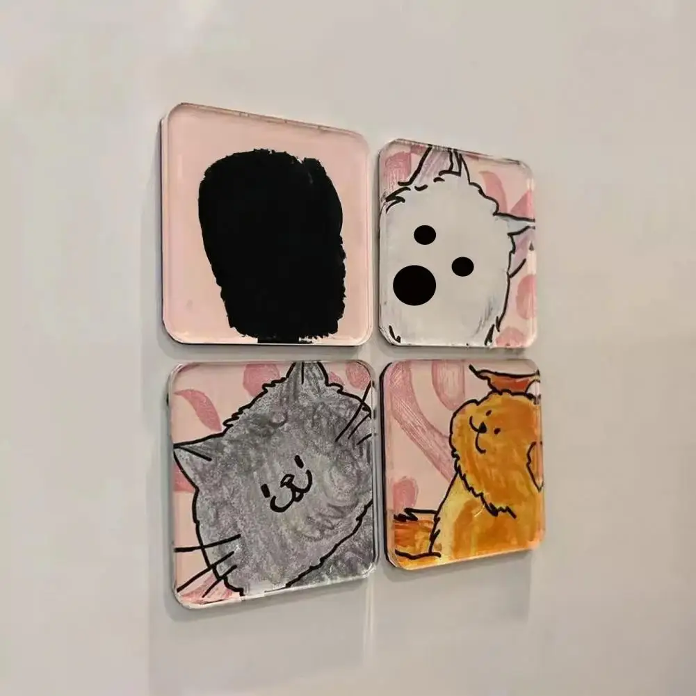 Round Fridge Magnet Diy Fridge Magnet Kit Diy Acrylic Fridge Magnet Kit Photo Magnets with Adhesive Backing Square Rectangle