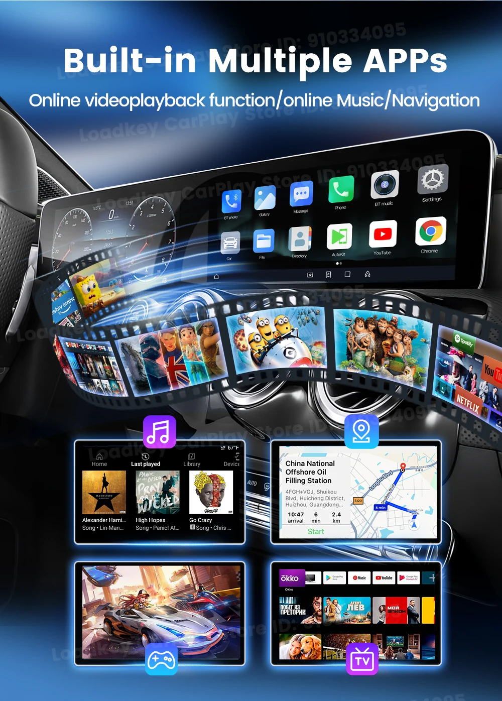 CarlinKit Android AI Box Wireless Adapter Lite S Kabelloser Dongle CarPlay Android Auto für IPTV YouTube Netflix Spotify HD-Ausgang – Detail 7