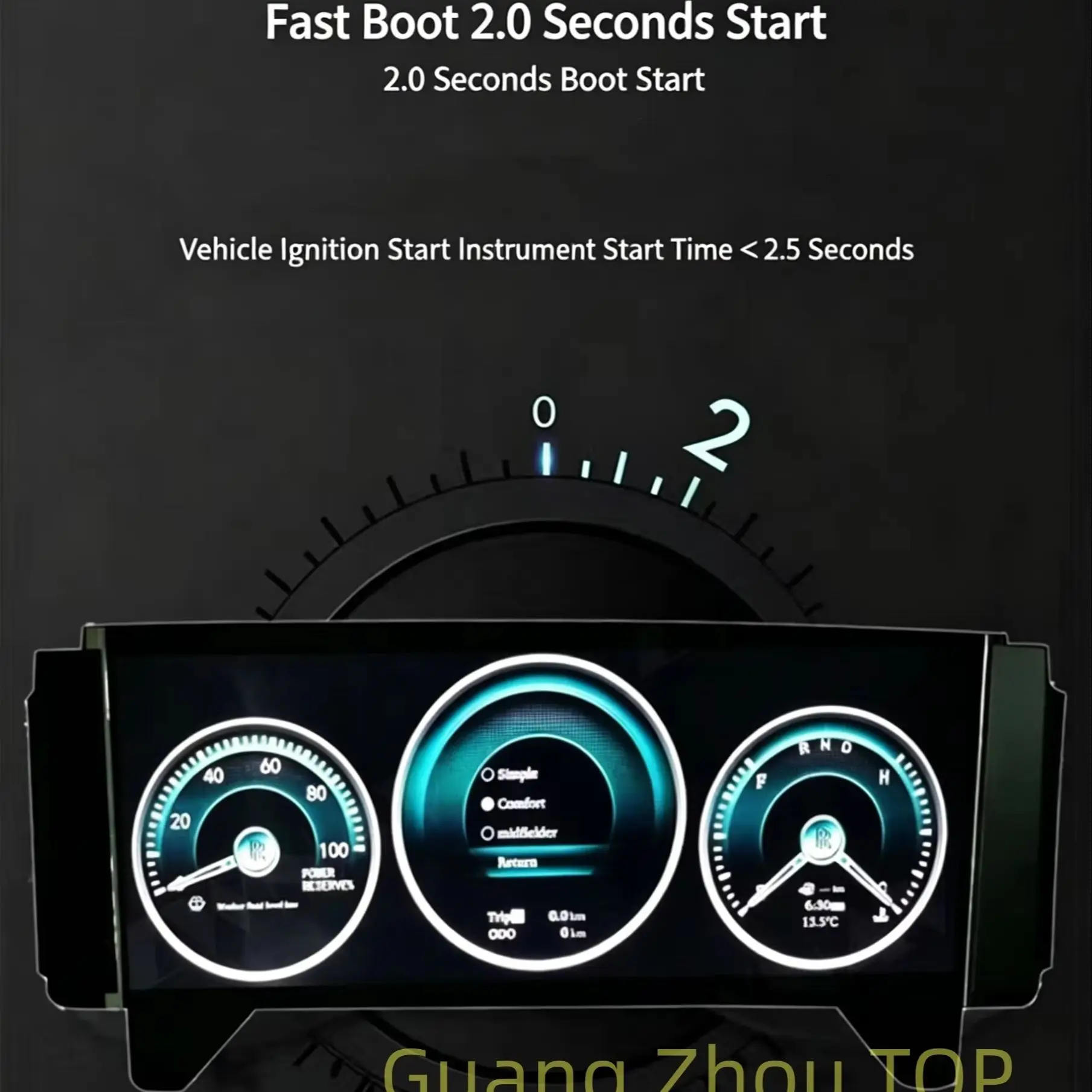 For Rolls Royce Phantom 2004~2013 LCD Dashboard Panel Instrument Digital Cluster Virtual Cockpit Speedometer Tachometer Odometer