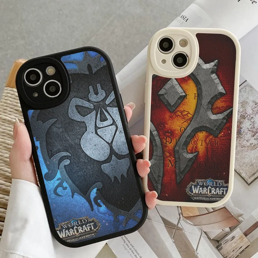 W-World Of W-Warcraft Phone Case Hard Leather For iPhone 14 13 12 Mini 11 14 Pro Max Xs X Xr 7 8 Plus Fundas