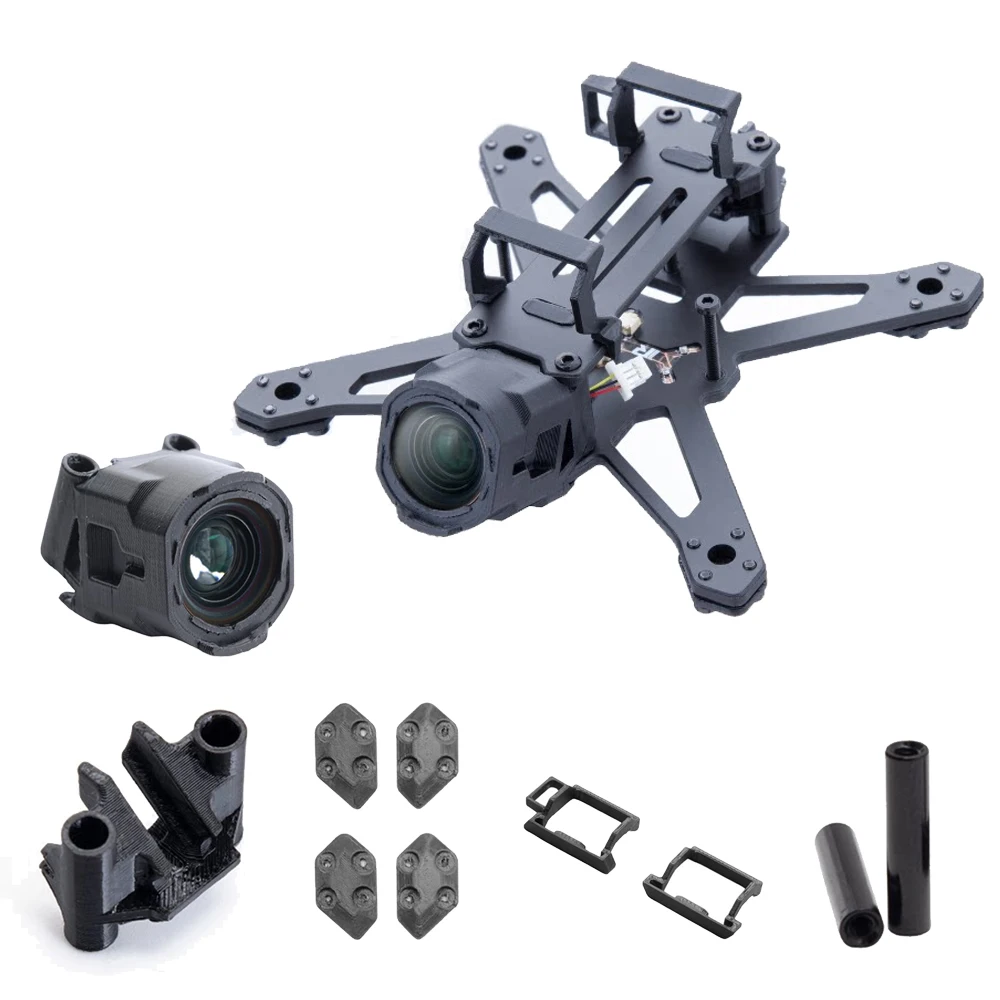 RATE W20 Teile O4 Weitwinkelobjektiv/M2x15 Aluminiumstange/Fußpad/Heckhalterung/Batteriefach für 2 Zoll 2S Freestyle FPV Racing Drohne