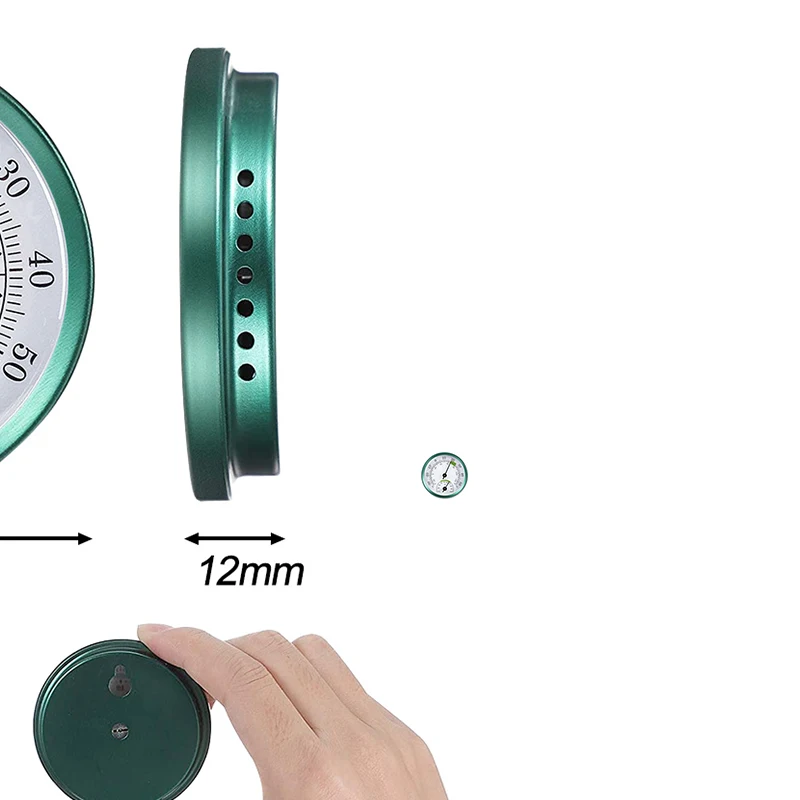 

2 in 1 Stainless Steel Thermometer Hygrometer Auto Measure Temperature Humidity Meter for Home & Office, Easy Reading Display