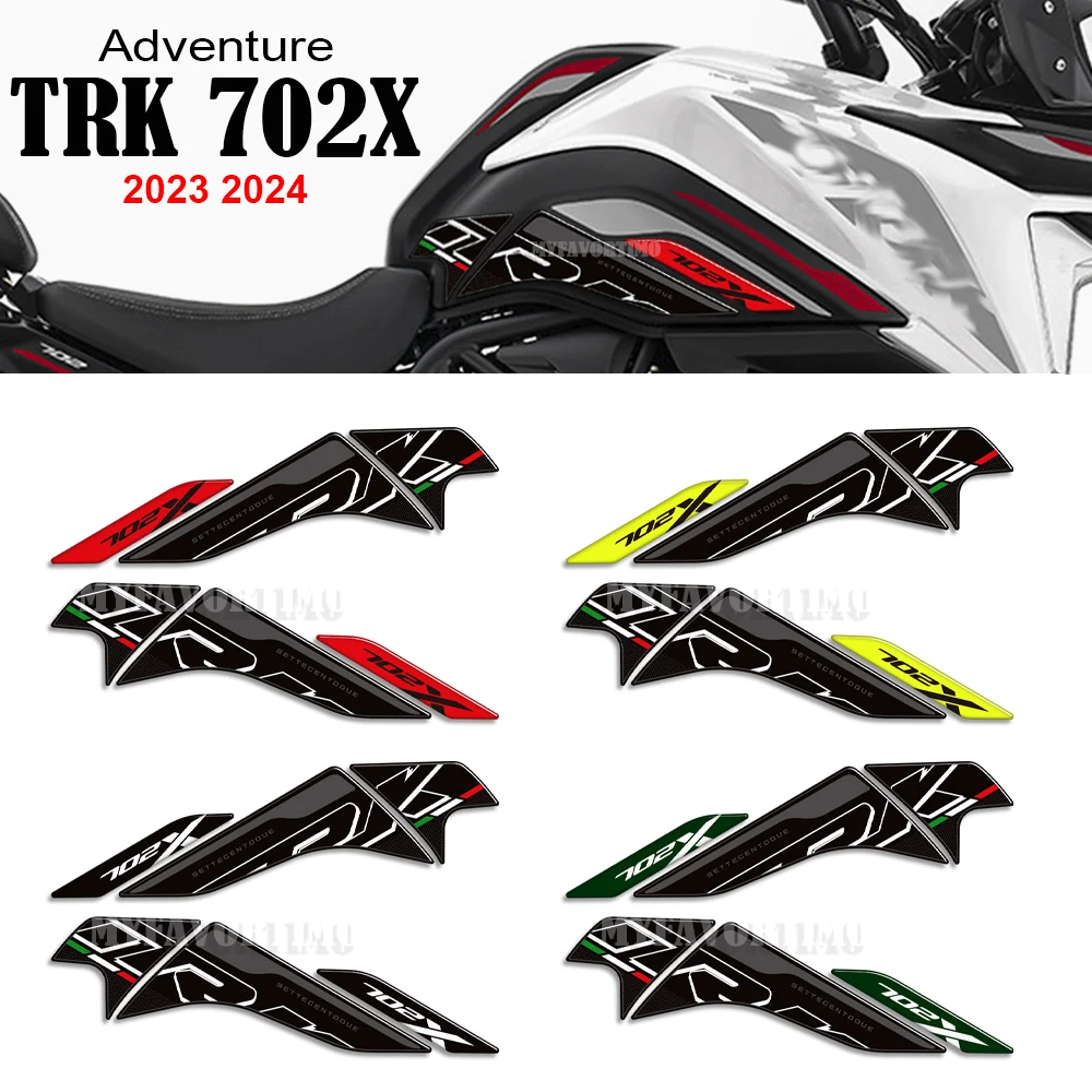 

Motorcycle Accessories 3D Sticker Fuel Oil Side Tank Pad Protector Decals Kit For Benelli TRK 702 X 702X Adventure 2023 2024