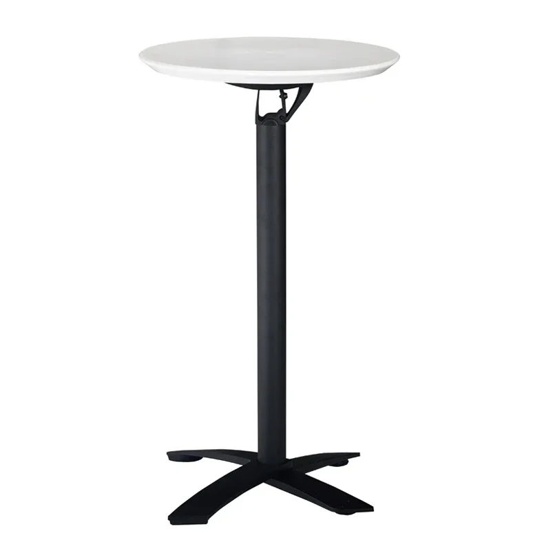 Modern Outdoor Folding ABS Top Cocktail Table, Brushed Aluminum High Bar Tables, LQ- BT308