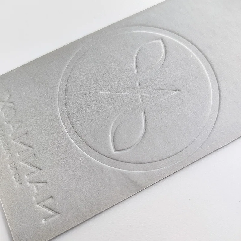 Branded Custom Swing Tag Grey Full Printing Embossed Engraved Spot UV logo Hang Tag for Clothing Garment Rectangle Swing Ticket