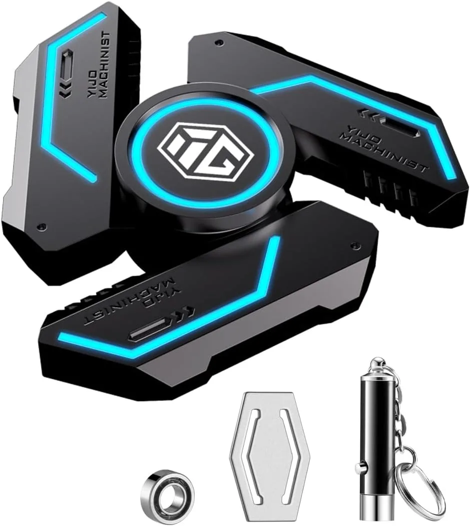 Fidget Spinners, Fidget Spinners Speelgoed, Stress Angst ADHD Relief Figets Speelgoed, Spinner Cadeaus voor volwassenen en kinderen, Metalen Vinger Han