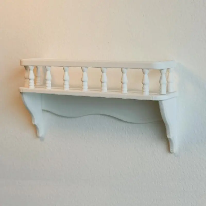 112 Miniature Dollhouse Wall Mounted Storage Rack Organizer Simulation Shelf for DIY Scene Decorative Furniture