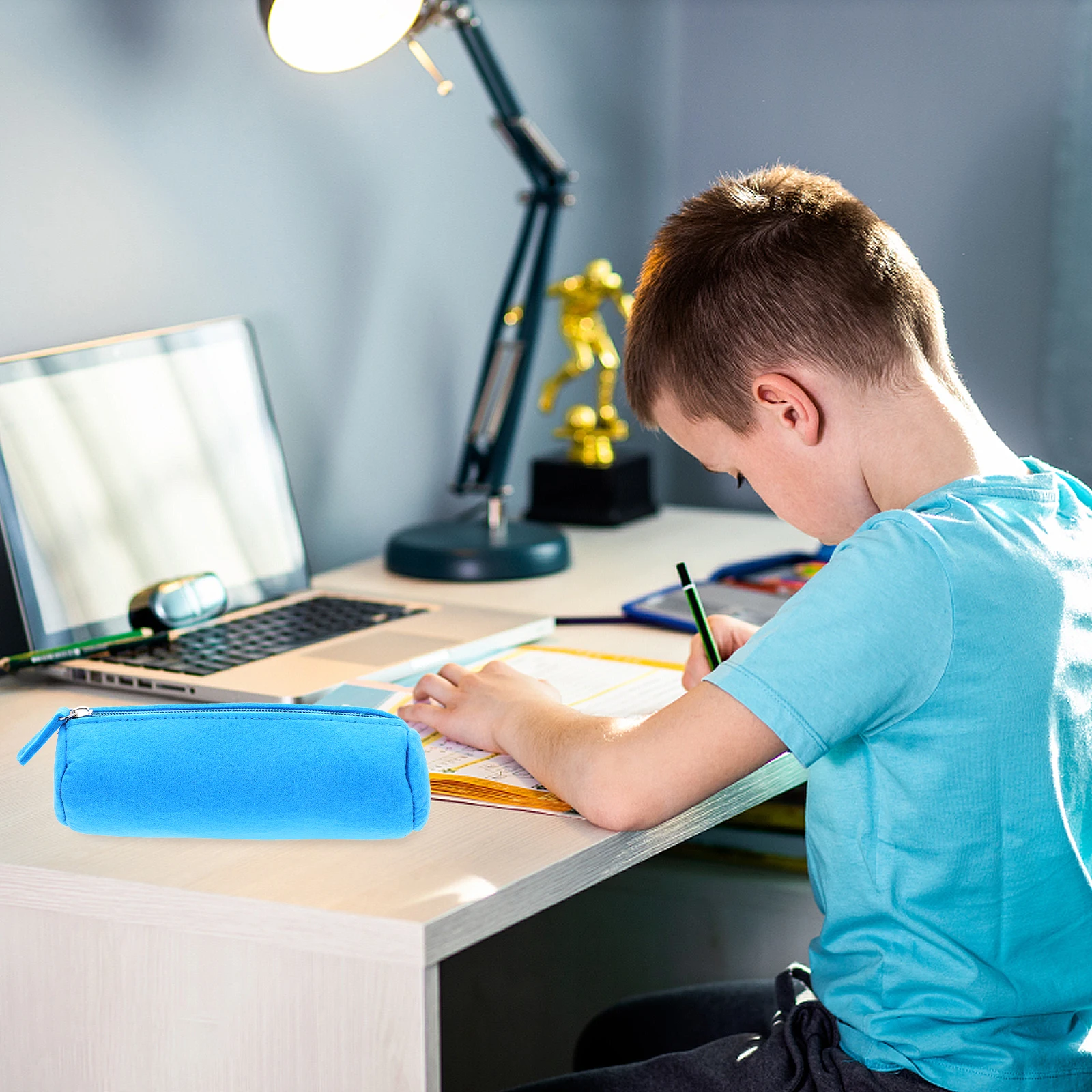 

Pencil Bag Large Capacity Lightweight Durable Stationery Organizer Zipper Closure Pencil Pouch For School Office