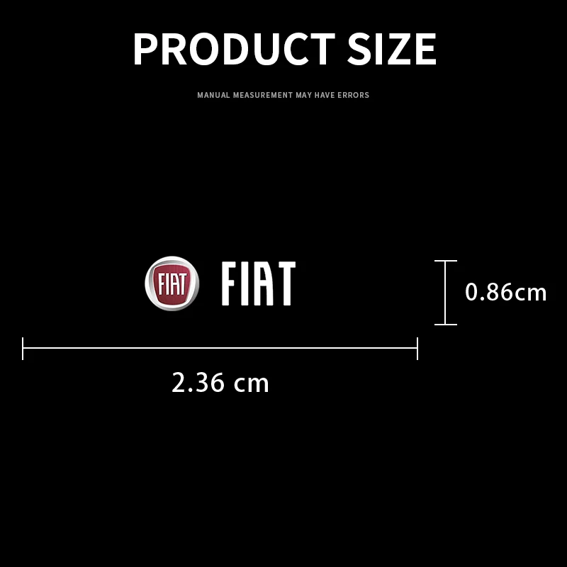Car Logo Interior Sticker Central Control Decals Emblem Badge For Abarth FIAT Punto 500Tipo Stilo Palio Bravo Doblo Panda Ducato