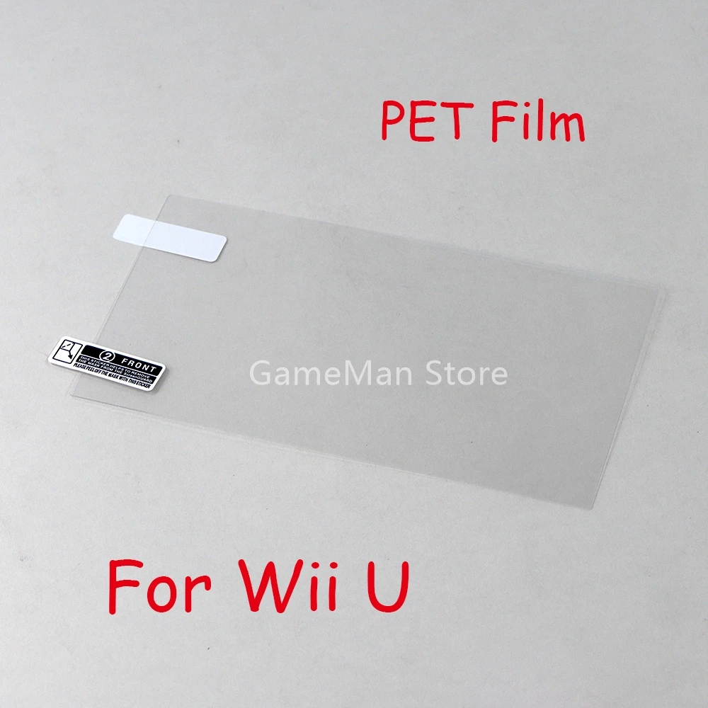 Wii U 게임 패드 용 10pcs 안티 스크래치 보호 필름 WIIU 용 투명 화면 보호기 소프트 PET 필름