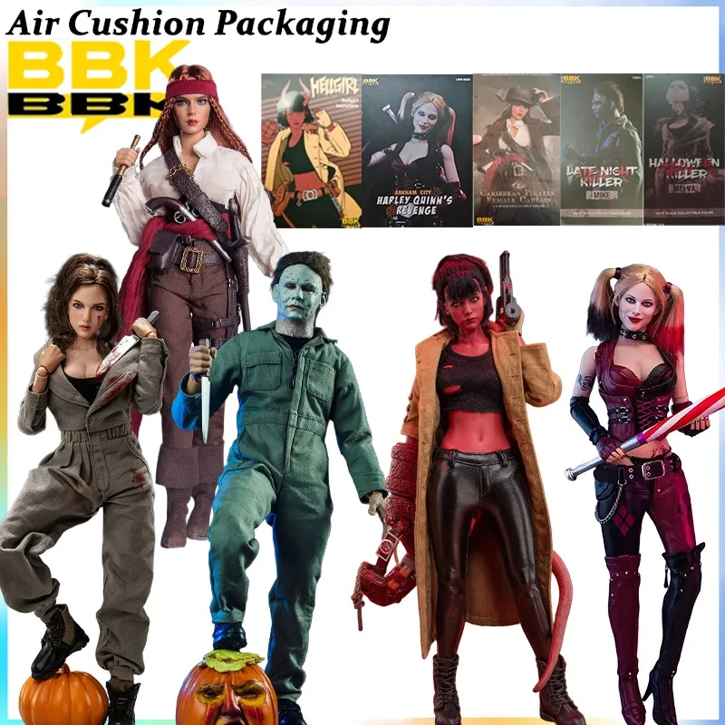 

BBK Genuine Hell Girl Imitator Pirate Female Captain Harley Quinn Adventure Movies Proportional Action Figures Model Toys Gifts